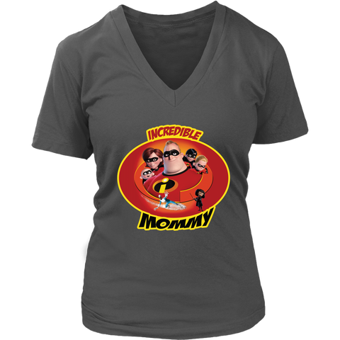 Mrs Incredible Mommy V-Neck Shirt