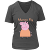 Image of Mummy Pig Womens V-Neck