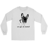 Image of French Bulldog Shirt Frenchie T-Shirt Are You OK Hooman Gildan Long Sleeve Tee