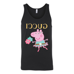 Peppa Funny Shirt Canvas Unisex Tank