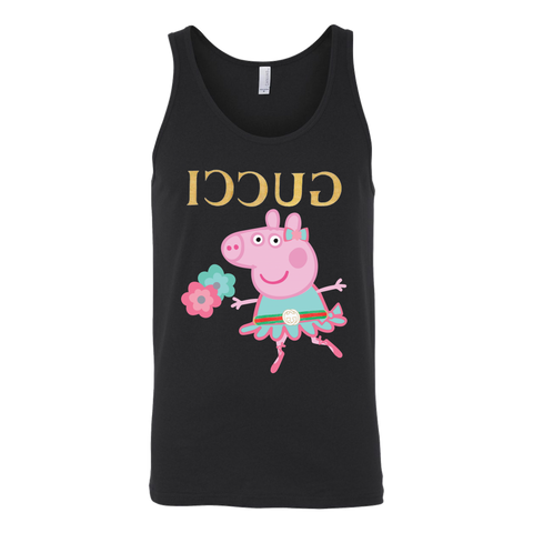 Peppa Funny Shirt Canvas Unisex Tank