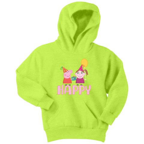 Peppa gives present for little girl Youth Hoodie