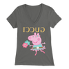 Image of Peppa Funny Shirt Bella Womens V-Neck