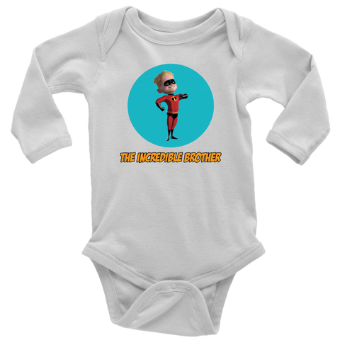 The Incredible Brother Long Sleeve Baby Bodysuit