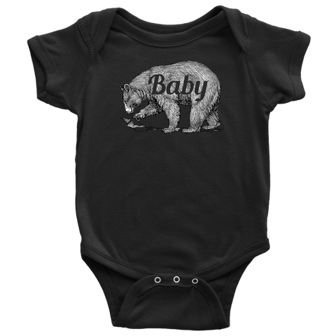 Baby Bear Funny Infant Shirts Cute Newborn Creeper Family Bodysuit