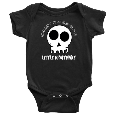 Mommy & Daddys Little Nightmare! Onepiece Bodysuit