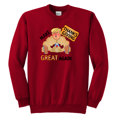 Make Thanksgiving Great Again Youth Sweatshirt