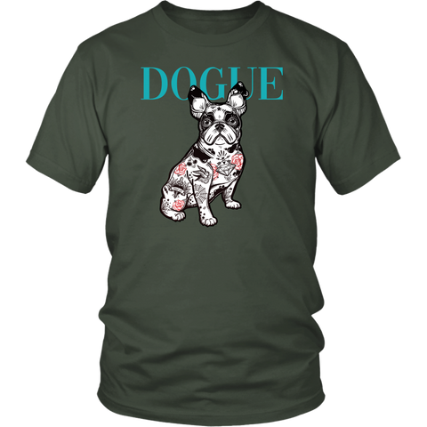 French Bulldog Shirt Frenchie T-Shirt Dog Lover Vogue District Unisex Shirt