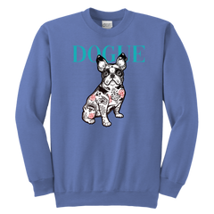 French Bulldog Shirt Frenchie T-Shirt Dog Lover Vogue Youth Crewneck Sweatshirt