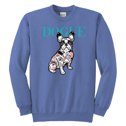 French Bulldog Shirt Frenchie T-Shirt Dog Lover Vogue Youth Crewneck Sweatshirt