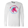 Image of Be a unicorn in a field of horses Canvas Long Sleeve Shirt