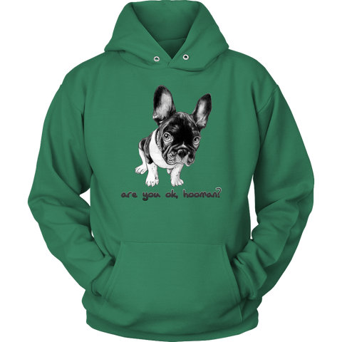 French Bulldog Shirt Frenchie T-Shirt Are You OK Hooman Unisex Hoodie