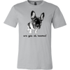 Image of French Bulldog Shirt Frenchie T-Shirt Are You OK Hooman Canvas Mens Shirt