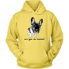 Image of French Bulldog Shirt Frenchie T-Shirt Are You OK Hooman Unisex Hoodie