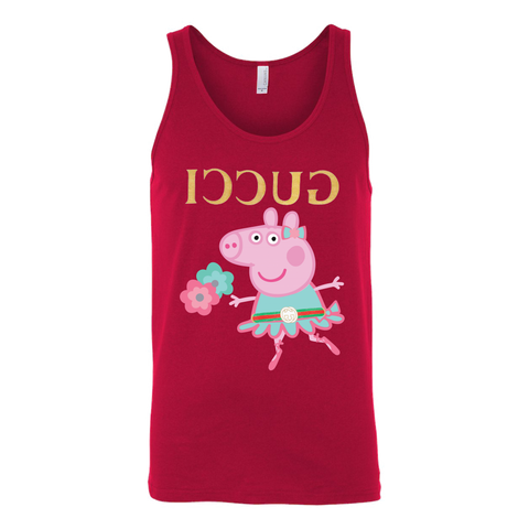 Peppa Funny Shirt Canvas Unisex Tank