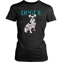 French Bulldog Shirt Frenchie T-Shirt Dog Lover Vogue District Womens Shirt