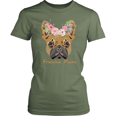 Frenchie Mama French Bulldog Mum Dog Lover District Womens Shirt