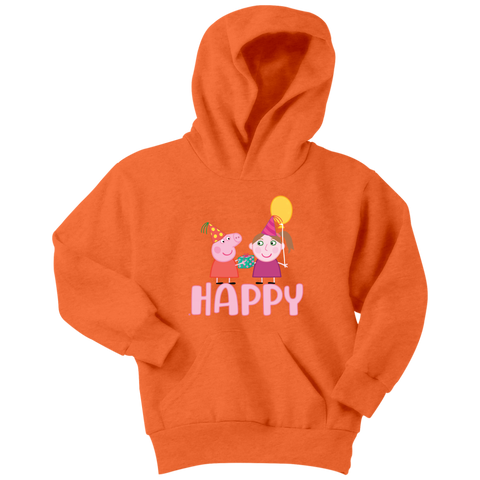 Peppa gives present for little girl Youth Hoodie