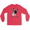 Image of French Bulldog Shirt Frenchie T-Shirt Are You OK Hooman Gildan Long Sleeve Tee