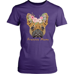 Frenchie Mama French Bulldog Mum Dog Lover District Womens Shirt