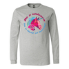 Image of Be a unicorn in a field of horses Canvas Long Sleeve Shirt