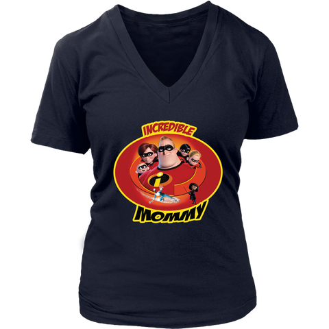 Mrs Incredible Mommy V-Neck Shirt