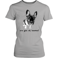 French Bulldog Shirt Frenchie T-Shirt Are You OK Hooman District Womens Shirt