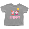 Image of Peppa gives present for little girl Toddler T-Shirt