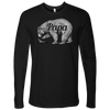 Image of Mens Papa Bear Funny Shirts Dads Gift Idea Novelty Tees Family Long Sleeve