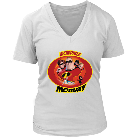 Mrs Incredible Mommy V-Neck Shirt