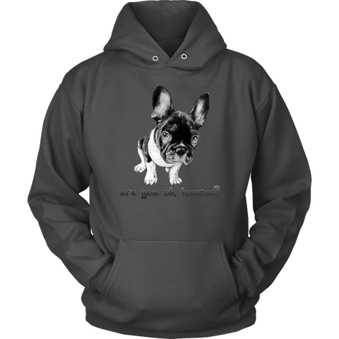 French Bulldog Shirt Frenchie T-Shirt Are You OK Hooman Unisex Hoodie