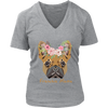 Image of Frenchie Mama French Bulldog Mum Dog Lover District Womens V-Neck