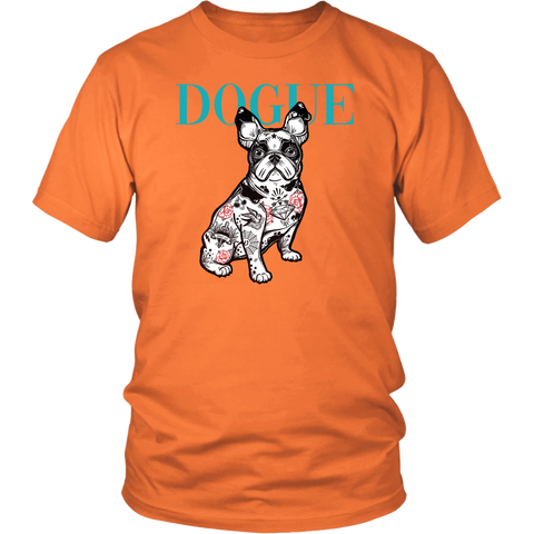 French Bulldog Shirt Frenchie T-Shirt Dog Lover Vogue District Unisex Shirt