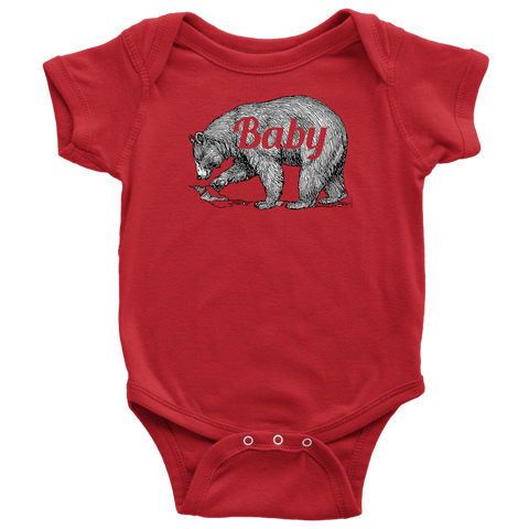 Baby Bear Funny Infant Shirts Cute Newborn Creeper Family Bodysuit