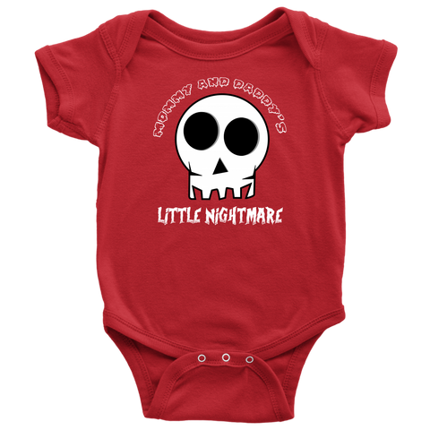 Mommy & Daddys Little Nightmare! Onepiece Bodysuit