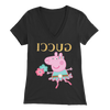 Image of Peppa Funny Shirt Bella Womens V-Neck