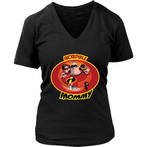 Mrs Incredible Mommy V-Neck Shirt