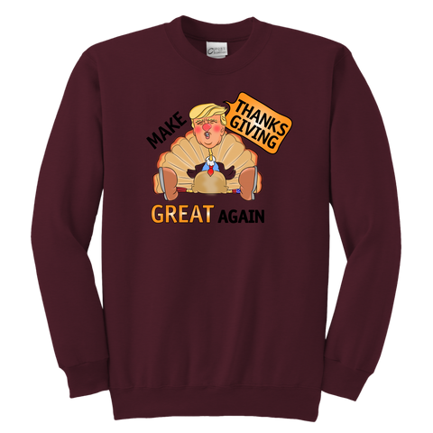 Make Thanksgiving Great Again Youth Sweatshirt