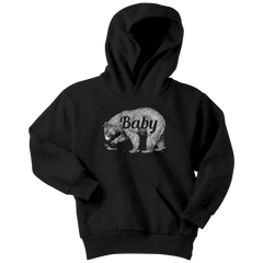 Baby Bear Funny Youth Hoodie Cute Creeper Family