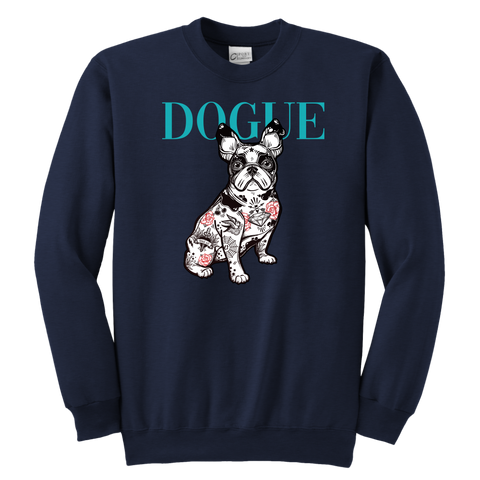 French Bulldog Shirt Frenchie T-Shirt Dog Lover Vogue Youth Crewneck Sweatshirt