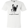 Image of French Bulldog Shirt Frenchie T-Shirt Are You OK Hooman Canvas Mens Shirt