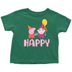 Peppa gives present for little girl Toddler T-Shirt