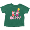 Image of Peppa gives present for little girl Toddler T-Shirt