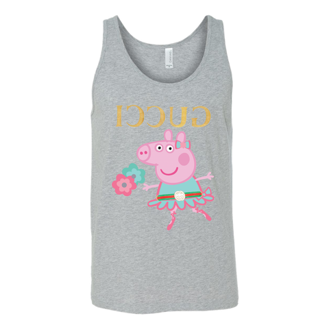 Peppa Funny Shirt Canvas Unisex Tank