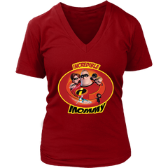 Mrs Incredible Mommy V-Neck Shirt