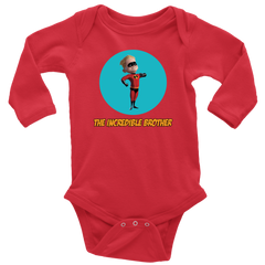 The Incredible Brother Long Sleeve Baby Bodysuit