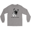 Image of French Bulldog Shirt Frenchie T-Shirt Are You OK Hooman Gildan Long Sleeve Tee