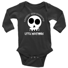 Mommy & Daddys Little Nightmare! Onepiece Long Sleeve Bodysuit