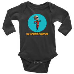 The Incredible Brother Long Sleeve Baby Bodysuit