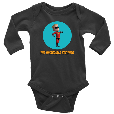 The Incredible Brother Long Sleeve Baby Bodysuit